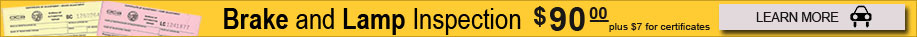 $70 brake and lamp inspection in glendale - click here