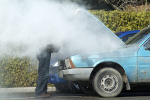overheating car